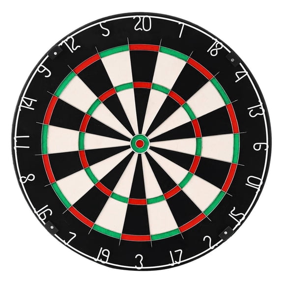 Dart Board, High-Grade Self-Healing Sisal Fiber Dartboard with Staple-Free Bullseye, Blade Wire & Rotating Number Ring, 17.7" Professional Dartboard for Home Party Game Room (Darts Not Included)