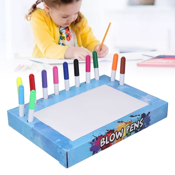 Bolígrafos Para Niños, Bolígrafo Con Aerógrafo De Colores Intensos, 8 Plantillas, Fluorescente Educativo Para Preescolar