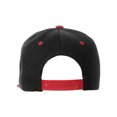 thumbnail image 2 of Classic Snapback Hat Custom A to Z Initial Letters, Black Red Cap White Red Letter Initial U, 2 of 3