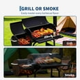 thumbnail image 6 of Charcoal Grills with Offest Smokers: Spacious Barrel Charcoal BBQ Grill | Barbecue Smoker Grill Combo for Outdoor Backyard Patio Camping Picnic and Party, 6 of 8