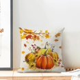 thumbnail image 2 of Fall Pillow Covers 18x18 inch Set of 2, Pumpkin Maple Leaf Decorations Throw Pillow Covers Autumn Farmhouse Outdoor Thanksgiving Cushion Case for Couch Home Sofa Porch, 2 of 6
