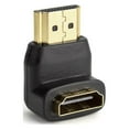 thumbnail image 6 of SatelliteSale Digital HDMI Male to Female Right Angle 4K HDR PVC Black Adapter 90 Degrees & 270 Degrees, 6 of 8