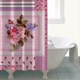 thumbnail image 4 of Pioneer Flower Floral Print Pattern Shower Curtain 72"x72" ,Bathroom Decorative Shower Curtains Set with 12 Hooks,Modern Waterproof Washable Shower Curtain, 4 of 6