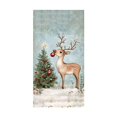 thumbnail image 2 of Yyuenw Christmas Door Tapestry Xmas Front Door Hanging Decor Holiday Party Cloth Door Curtain For Home Front Door Bedroom Wall Indoor Xmas, 2 of 9