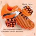 thumbnail image 4 of Vizari Unisex Impact FG Soccer Shoe Orange/Silver, 4 of 5