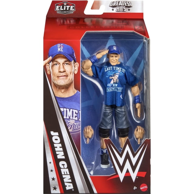 Figura de acción WWE John Cena Tour de Retiro Mattel Colección Elite Serie Grandes Éxitos 10 luchador de lucha libre