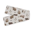 thumbnail image 7 of Yayeee Table Runner 90 inches Long Home Kitchen Dinning Party Decoration, Light Gray Bears, 7 of 7