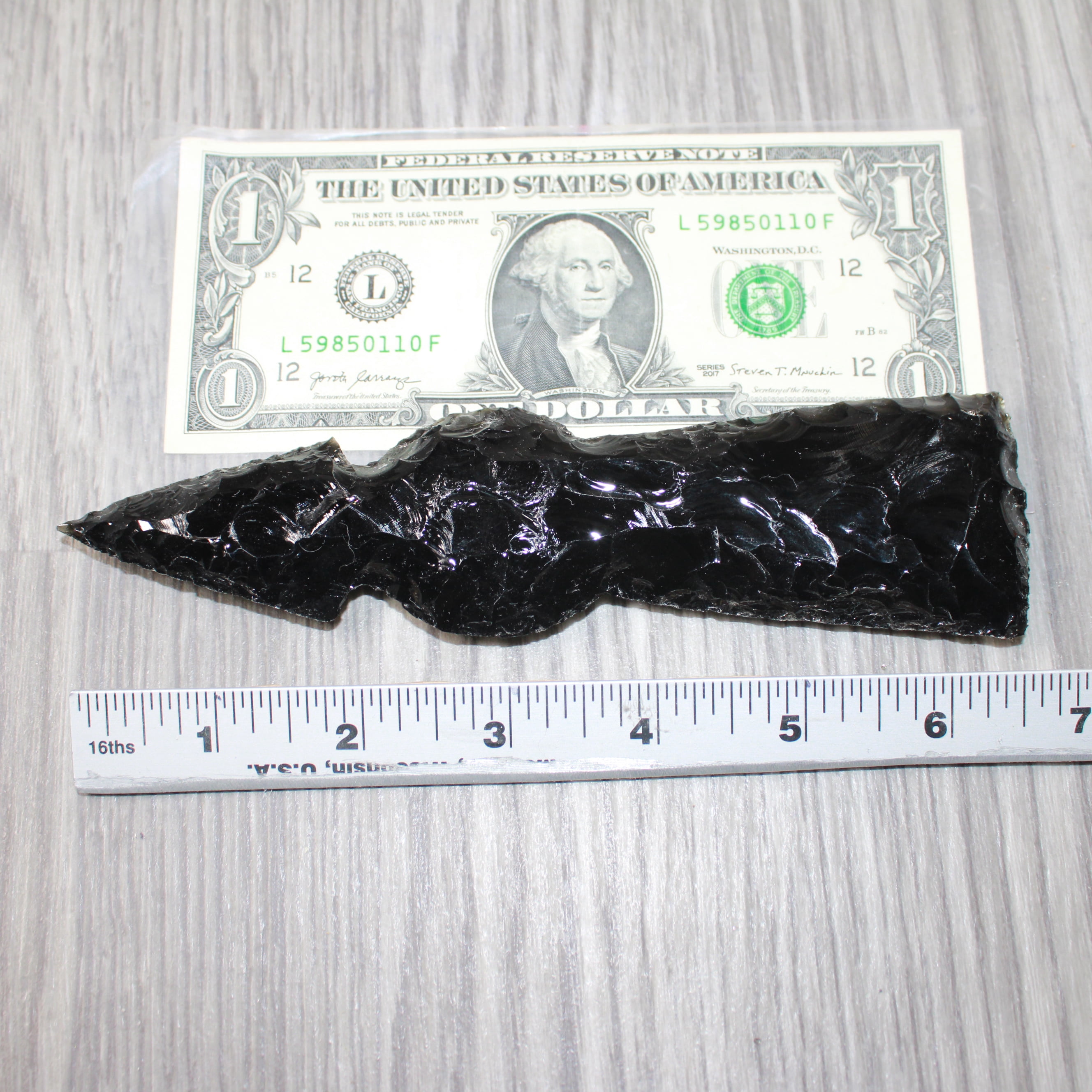 1 Obsidian Ornamental Tomahawk Head  #0664    Axe Hatchet Ax
