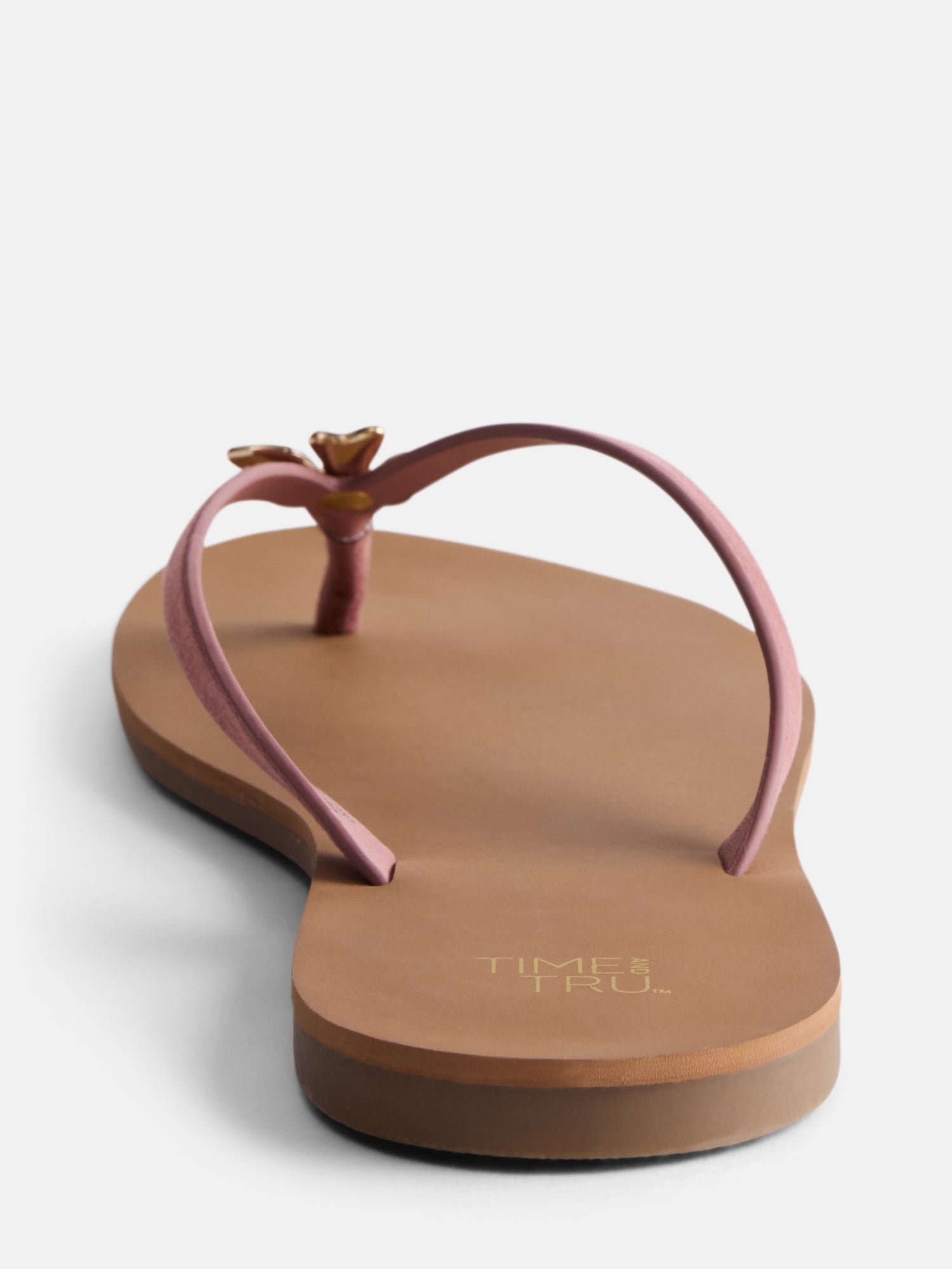 Time and Tru Women's Ornament Thong Sandals