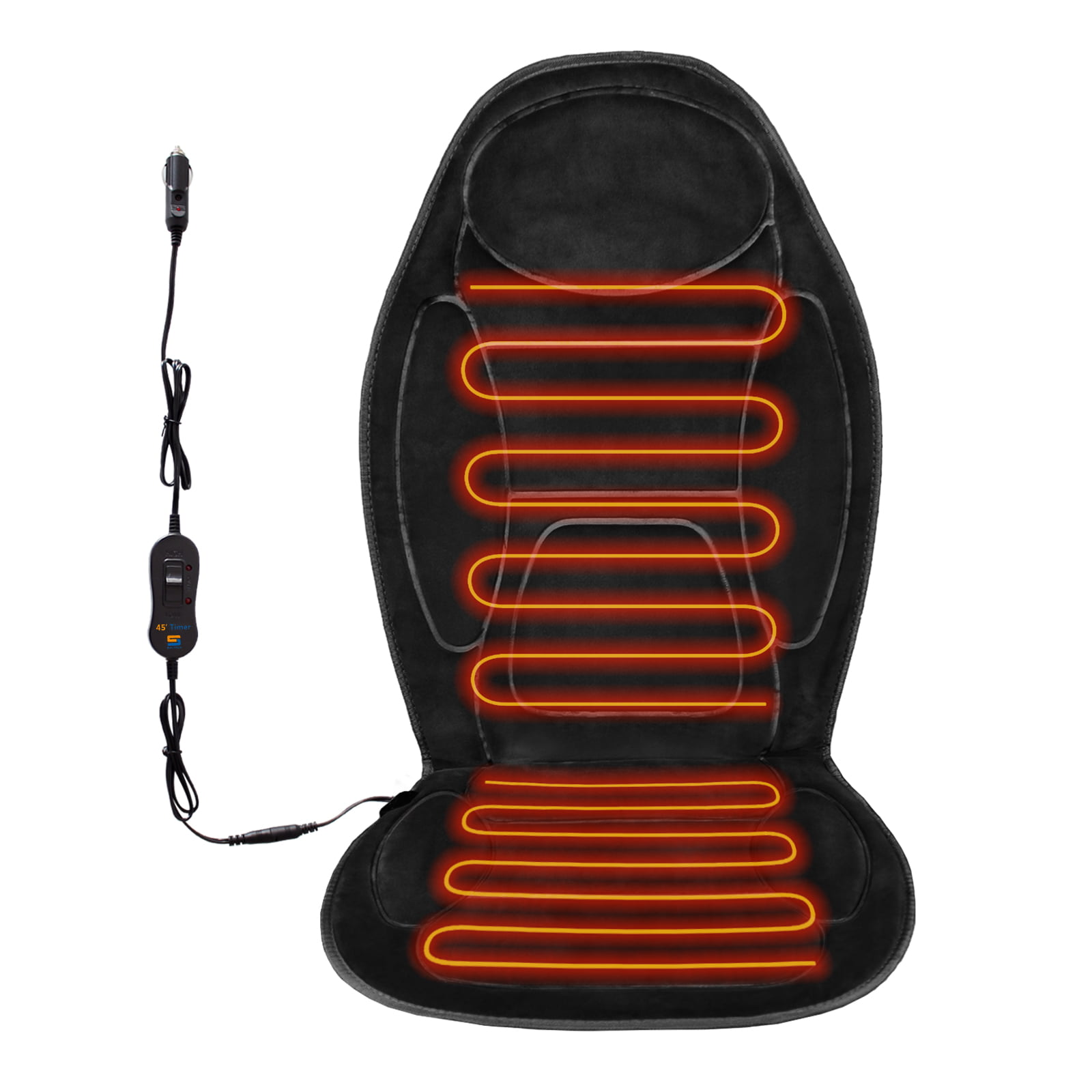 Heated Seat Cushion, 12V/24V Universal Car Heated Seat Cushion, Soft Warm  Seat Covers for Full Back and Seat, Suitable for Car Truck in Winter 