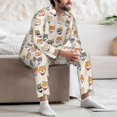 thumbnail image 7 of Naloa Shiba Head Face Men’s Pajamas Set - Long Sleeve Button Down Sleep Shirt and Pajama Bottoms Sleepwear Set-XX-Large, 7 of 7