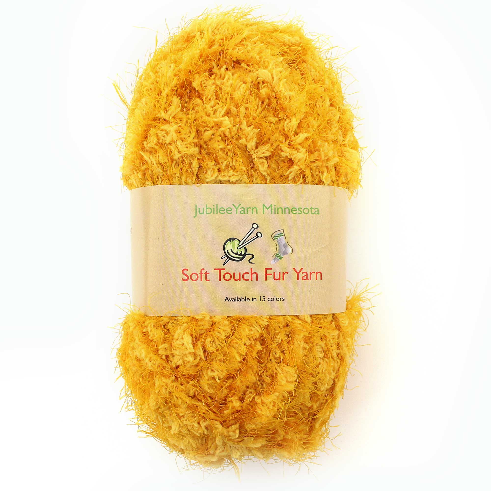 JubileeYarn Soft Touch Fuzzy Fur Yarn 74yd/skein Butterscotch 2