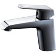 thumbnail image 1 of Robinet de Lavabo Simple Trou et Poignée de 6,8 Po et 44 ; Finition Noire et Chrome, 1 of 1