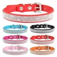 thumbnail image 3 of Crystal Glitter Rhinestones Pet Collar Leather Puppy Necklace Collars For Small Medium Large Dogs Cat Chihuahua Pug Accessories ShopWise Round, 3 of 22