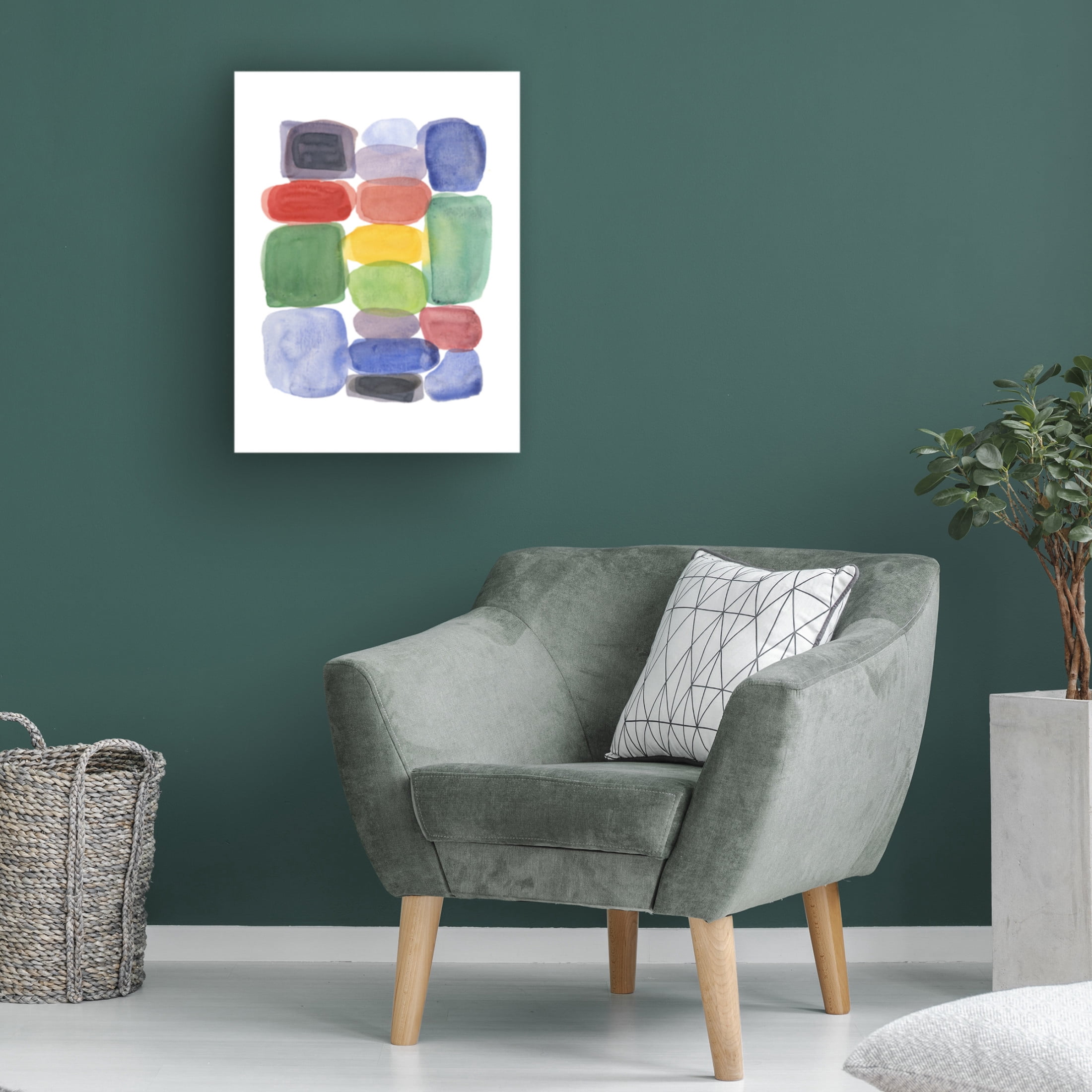 Trademark Fine Art Louise van Terheijden Color Blocks 2 Canvas Wall Art