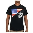 thumbnail image 2 of Rothco US Flag / USMC Eagle, Globe, & Anchor T Shirt - Black, 2 of 5