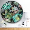 thumbnail image 2 of Designart Oversized Multicolor Analog Round Modern Traditional Wall Clocks, CLM30473-C23, 2 of 3