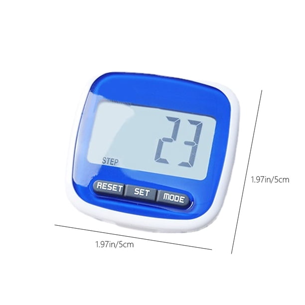 Podomètre De Poche – Compteur De Pas Précis, Grand écran LCD, Batterie Intégrée USB, Avec Lanière – Pour Homme, Femme, Enfant