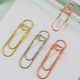 thumbnail image 3 of 6/12/24/48 Pcs 3 Colors Heart Pen Clip Metal Pencil Clips, 2.8 Inch Paperclip Pen Holder, Paper Clips Large, Multifunctional Rose Gold Silver Carbon Steel Paperclip for Notebooks and Papers(24pcs), 3 of 7
