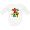 thumbnail image 3 of Inktastic 1st Birthday Superhero Boys or Girls Long Sleeve Baby Bodysuit, 3 of 5