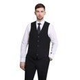 thumbnail image 3 of P&L Men's Suit 3 Pieces Slim Fit, Comfort Wedding Blazer Vest and Pants Set, 3 of 6