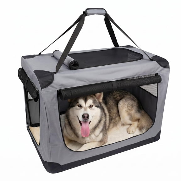Portable Travel Dog Crate,Soft Dog Crate for Indoor and Outdoor Use