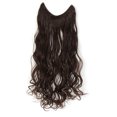 thumbnail image 1 of OneDor 20" Curly Transparent Wire Hair Extensions (Medium Chestnut Brown-6#), 1 of 2
