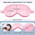 thumbnail image 6 of 24Pcs Satin Sleep Mask With Elastic Band, Soft Breathable Eye Masks with Light Blocking, Night Blindfold face Mask For Travel Office Nap Airplane Rest, 6 of 7