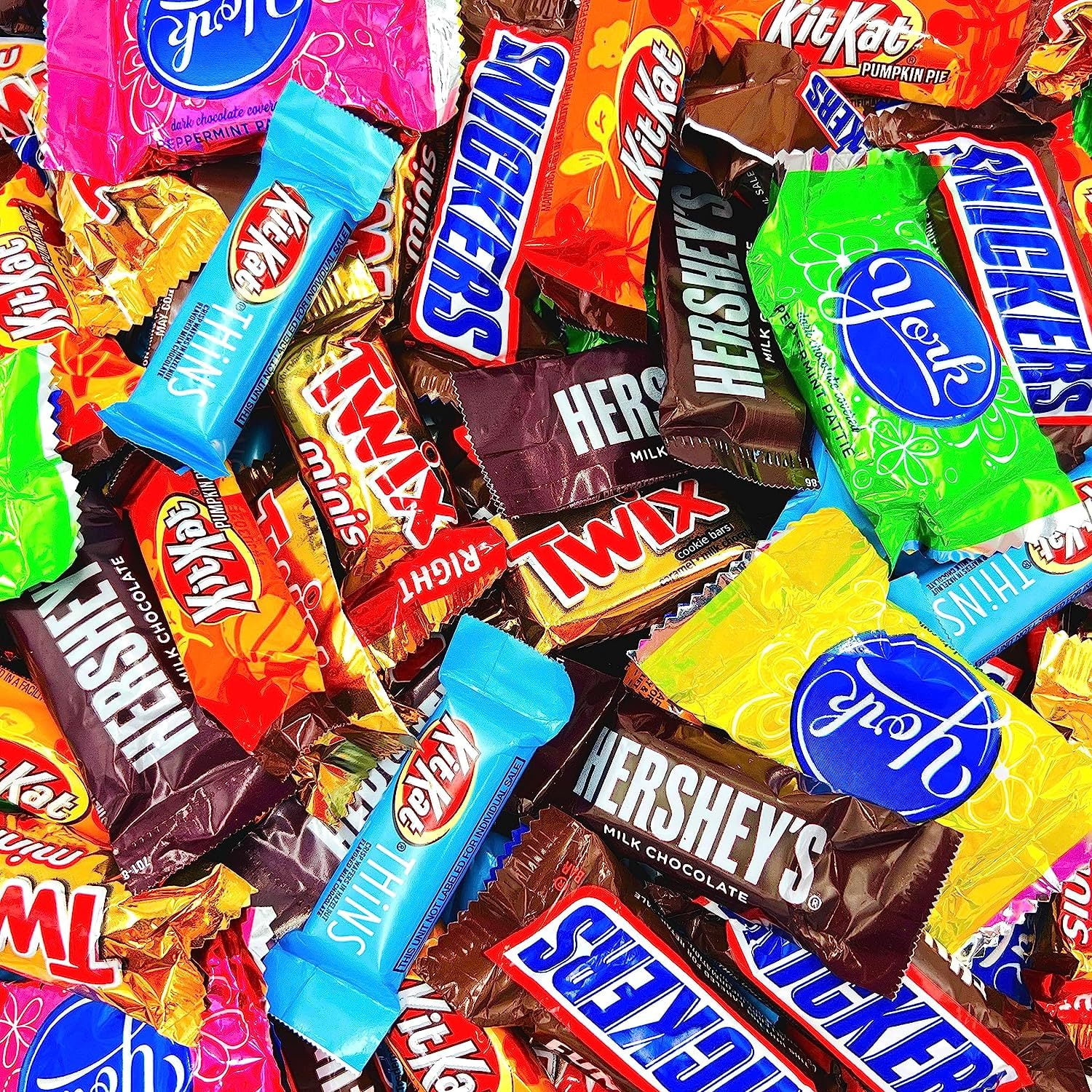 Chocolate Candy Bar Assortment 3 Pound Bag KITKAT, , Twix, YORK