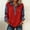 Red-women summer top, variant on Yourumao Denim Shirts for Women Dressy Button V Neck Henely Shirt Patchwork Long Sleeve Blouses Comfy Coze Pullovers Vintage Hoodies