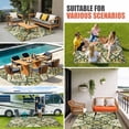 thumbnail image 3 of Sage Green Boho Outdoor Rug 5x8 Ft, Non Slip Washable Area Rug, Rustic Southwest Plants Motifs Patio Rugs Carpet Runner, Large Floor Mat for Indoor/Outdoor Deck Porch Camping, 3 of 8