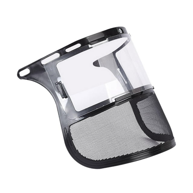 Protector facial para motosierra, protector protector para motosierra, buena ventilación, sombrero protector resistente para jardinería, registro, Visera de malla.