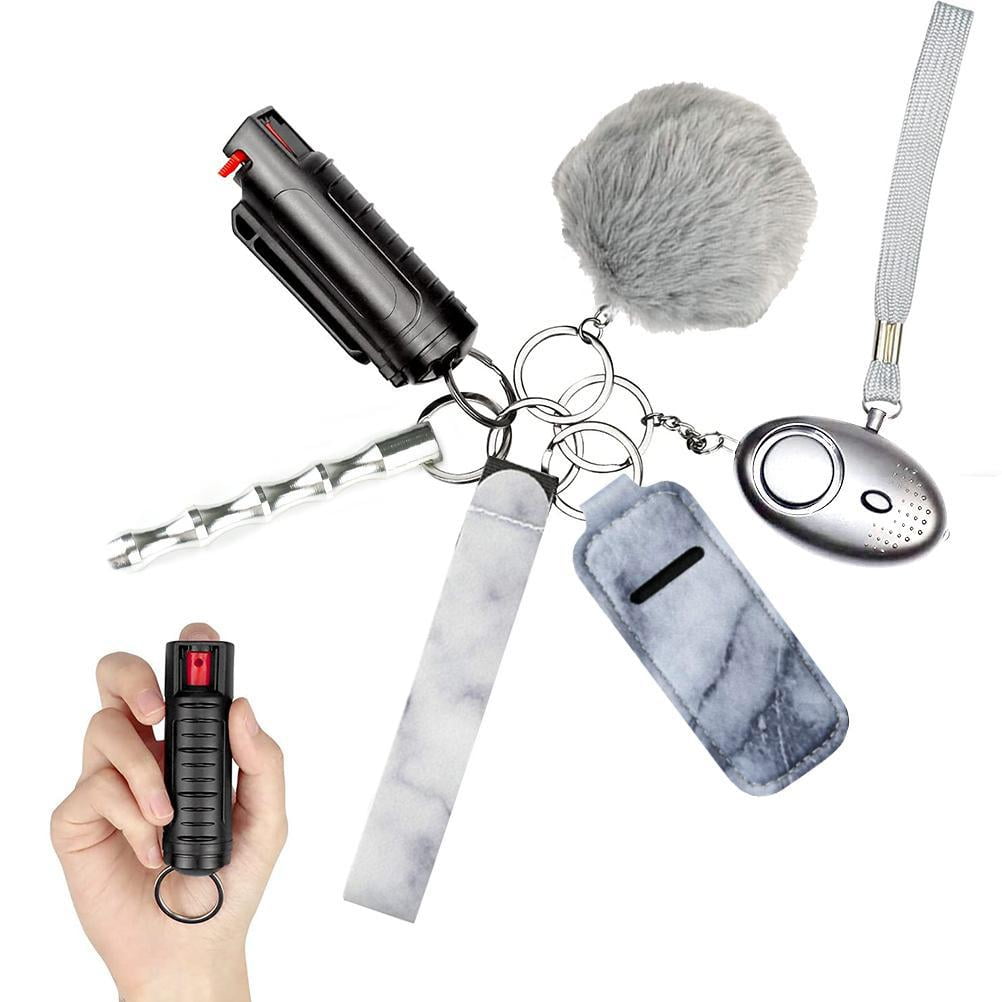 Srliya Set Of 6 Pepper Spray Women's Protective Keychain Multipurpose