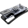 thumbnail image 4 of Case for Galaxy S24 FE,Military Slide Lens Camera Protection [Built-in Kickstand] Magnetic Metal Ring Holder Heavy Duty TPU+PC Shockproof Phone Case for Samsung Galaxy S24 FE 5G 2024 (Black), 4 of 12
