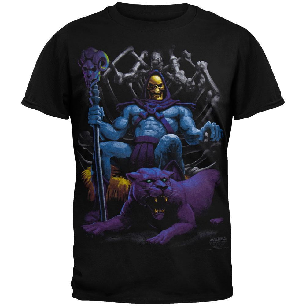 He-Man T-Shirt - Skeletor Throne Logo Official Mens Graphic Tee, Black, Size M - View #2