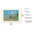 thumbnail image 2 of Cliff Walk at Pourville France - From an Original Color Painting by Claude Monet c. 1882 - Fine Art Matte Paper Print (Unframed) 30x44in, 2 of 4