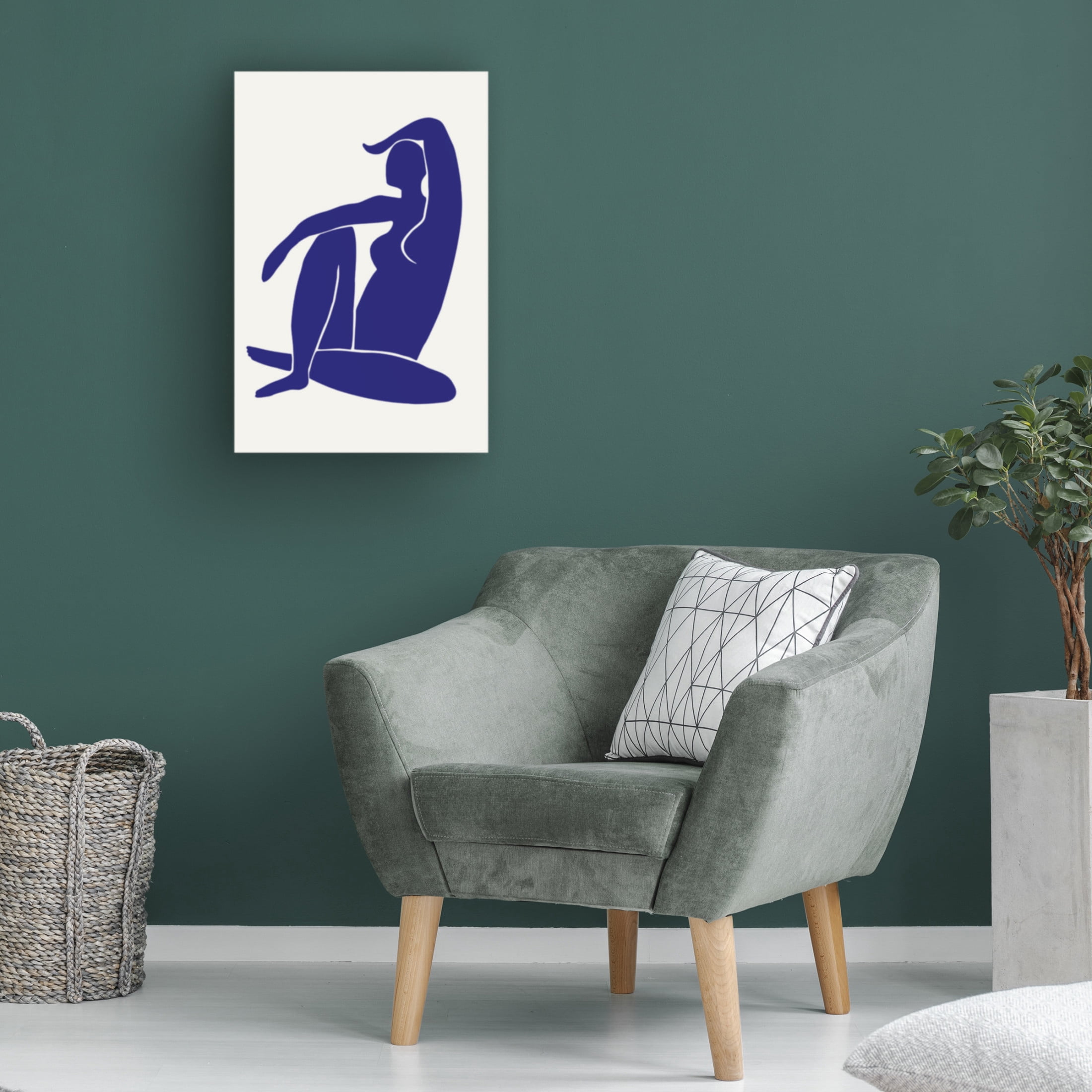 Trademark Fine Art Pictufy Studio II Figure Bleu Canvas Wall Art