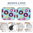 thumbnail image 6 of Naloa Donuts 2 Piece Foldable Car Sun Shades, Car Windshield Sunshade, Front Window Sunshade for Car, Truck, SUV - Large, 6 of 7