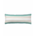 thumbnail image 2 of Turquoise Beige Stripe Body Pillow Cover, Pillowcase Protectors with Zipper, Breathable Decorative Throw Pillow Case Cover, Modern Art Horizontal Striped Pillow Shams for Couch Sofa 20x54Inch, 2 of 8
