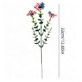 thumbnail image 3 of Clearance! Red White Blue Independence Day Violet Artificial Flower Arrangement Patriotic Floral Decor for 4th of July Memorial Day Veterans Day Vase Table Party Decorations Home Decor, 3 of 6