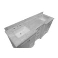 thumbnail image 3 of Nantucket 72" Double Bathroom Vanity with White Cabinet and Carrara Marble Top, 3 of 7