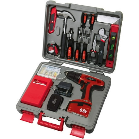 155-Piece Kit with 9.6V Drill