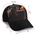 thumbnail image 2 of Naloa Modern Skull Sisters Adult adjustable Print Baseball Hat, Patchwork curved brim baseball capfor Men and Women, One Size, 2 of 5