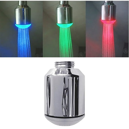 

Water Faucet Temperature Sensor 3 Color LED Fancy Gradient Thermal Color Changing Faucet By Varied Water Temperature Utility Sink Tap Replacement Part For Kitchen Bathroom Home Essentials