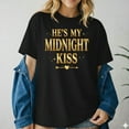 thumbnail image 3 of She's My Midnight Kiss Happy New Year Matching Couples T-Shirt, 3 of 5