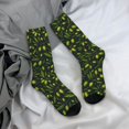 thumbnail image 5 of Rateoe Green Branch Olive for Women Casual Calf Socks - Cute Crew Socks - Thin Soft Above Ankle Socks Size 5-11, 5 of 6