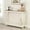 Ivory Console Table, variant on YANGLI Console Table 39.4", 2-Tier Narrow Sofa Table Behind Couch, Farmhouse Entryway with Storage for Living Room/Entrance/Hallway, Easy Assembly, Ivory White