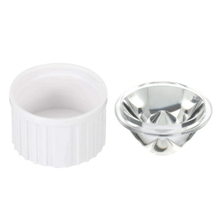 Image of Uxcell 20mm Acrylic Optical LED Lens 5 Degree with Plastic Holder for 1W 3W LED Light White/Transparent 20 Set