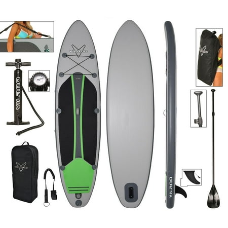 Vilano Voyager 11' Inflatable SUP Stand Up Paddle Board Package, 6