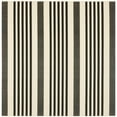 thumbnail image 2 of Safavieh Courtyard Caroline Striped Indoor/Outdoor Area Rug, Black/Bone, 4' x 4' Square, 2 of 16